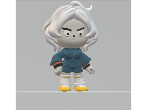 Chibi anime 3d printable model 3D प्रिंट मॉडल