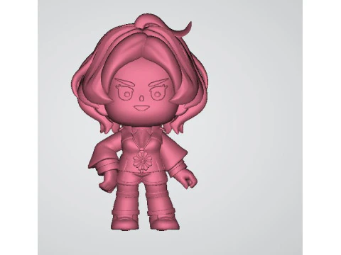 Chibi anime 3d printable model 3D Print Model