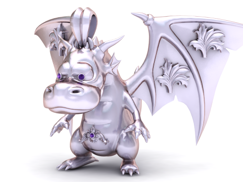 Wisiorek Złotego Strażnika Smoka Model do druku 3D Model do druku 3D