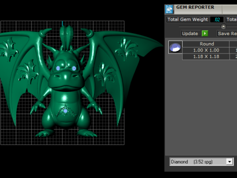 Wisiorek Złotego Strażnika Smoka Model do druku 3D Model do druku 3D