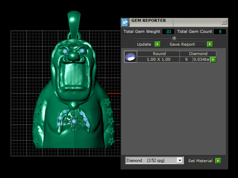 Majestic Golden Warrior Pendant 3D Printable Model 3D Print Model