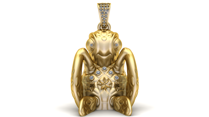 बेबी टुटरल पेंडेंट 3डी प्रिंट करने योग्य मॉडल 3D प्रिंट मॉडल .c4d .max .obj .3ds .fbx .stl .blend