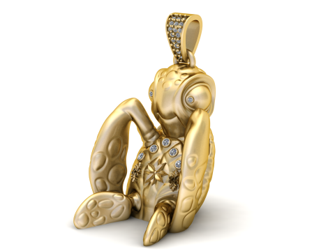 बेबी टुटरल पेंडेंट 3डी प्रिंट करने योग्य मॉडल 3D प्रिंट मॉडल