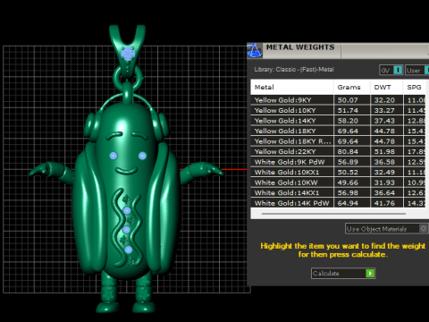 热狗食品吊坠 3D 打印模型 3D 打印模型