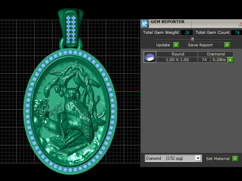 Wisdom Owl Pendant 3D Printable Model 3D Print Model