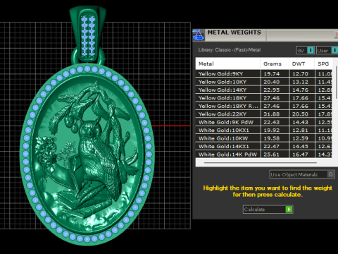 Wisdom Owl Pendant 3D Printable Model 3D Print Model