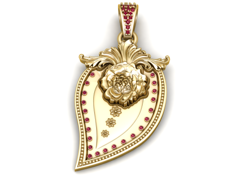 Rose Life Pendant 3D Printable Model 3D Print Model