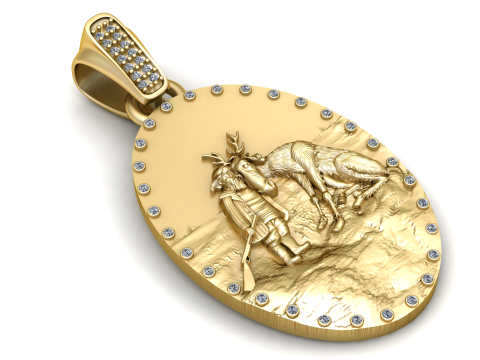 北極友情ペンダント 3D 印刷可能モデル 3Dプリントモデル