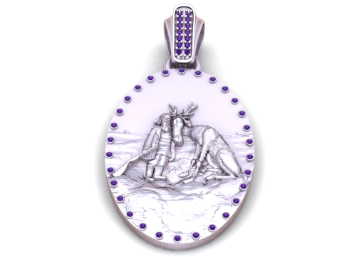 Arctic Friendship Pendant 3D Printable Model 3D Print Model