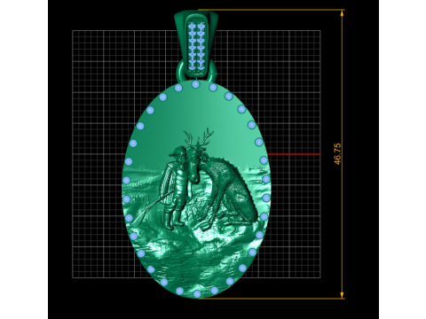北極友情ペンダント 3D 印刷可能モデル 3Dプリントモデル