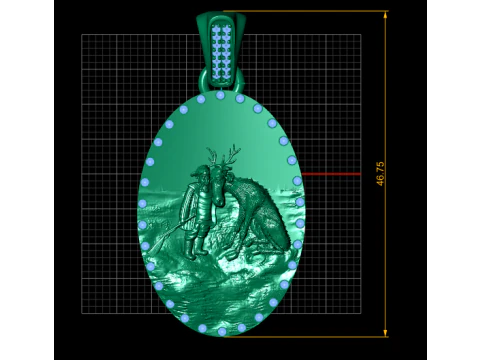 Arctic Friendship Pendant 3D Printable Model 3D Print Model