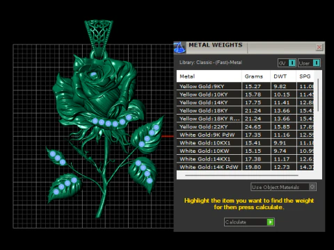 Rose Flower Pendant 3D Printable Model 3D Print Model