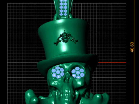 Skull Face Pendant 3D Printable Model 3D Print Model