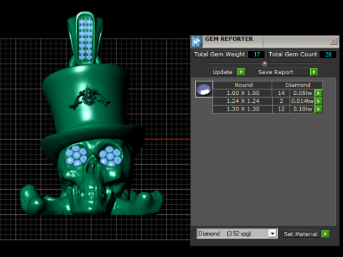 Skull Face Pendant 3D Printable Model 3D Print Model
