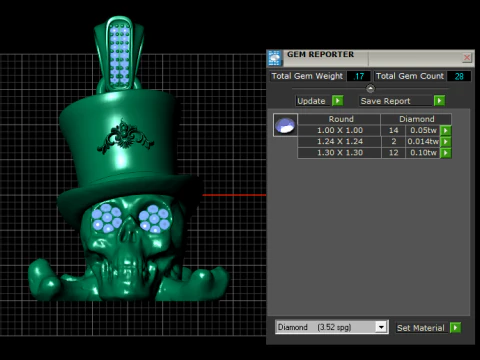 Skull Face Pendant 3D Printable Model 3D Print Model