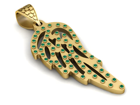 Ngel Wing Pendant 3d printable model 3D Print Model
