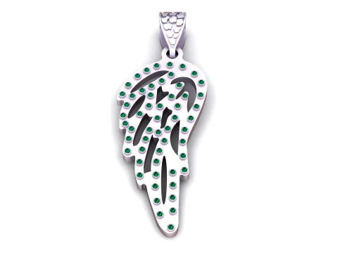 Ngel Wing Pendant 3d printable model 3D Print Model