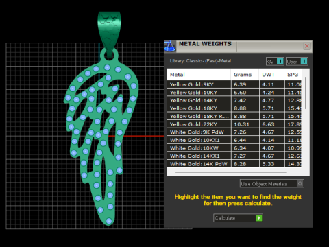 Подвеска «Крыло ангела» 3d модель для печати 3D Принт Модель