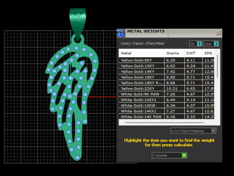 Ngel Wing Pendant 3d printable model 3D Print Model