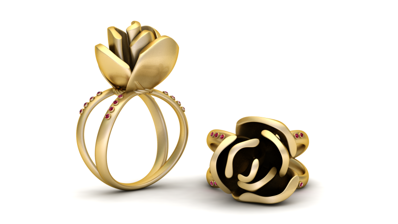 Élégant pendentif fleur de lotus modèle imprimable en 3D Modèles 3D en vedette .c4d .max .obj .3ds .fbx .stl .blend 