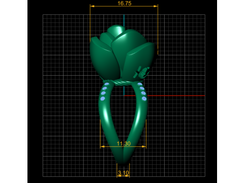 Élégant pendentif fleur de lotus modèle imprimable en 3D Modèles 3D en vedette