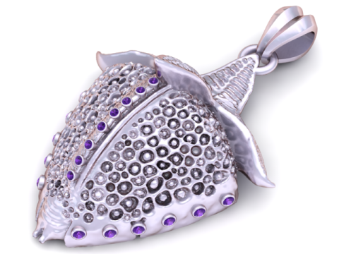 Кулон "Золотая ягода" 3D модель для печати 3D Принт Модель