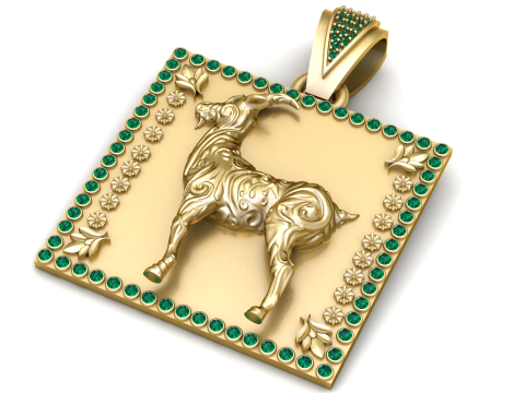 Colgante de Cabra Modelo imprimible en 3D Modelo de impresión 3D