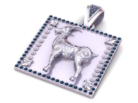 Goat Pendant 3D Printable Model 3D Print Model