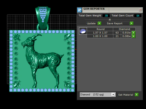 Goat Pendant 3D Printable Model 3D Print Model