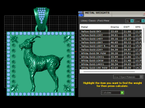Goat Pendant 3D Printable Model 3D Print Model