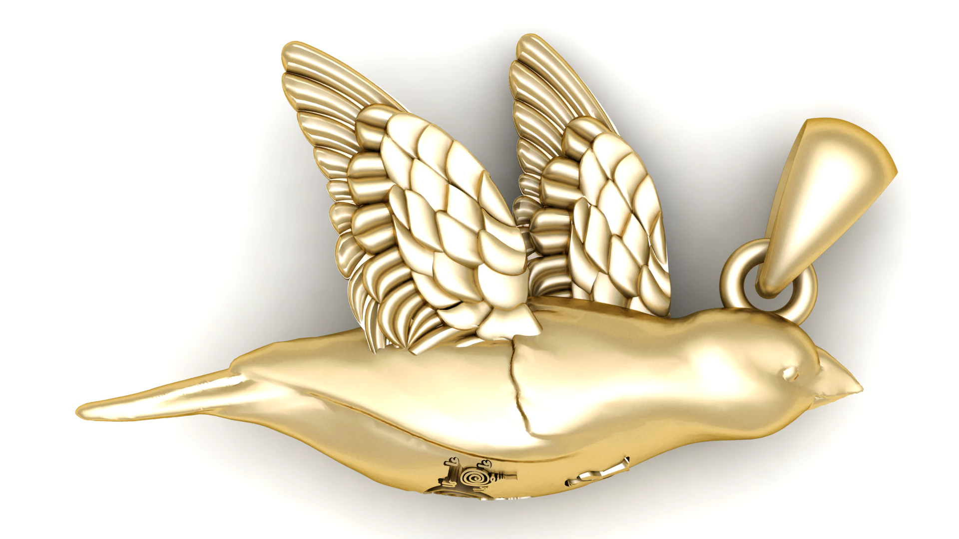 Symbol Love Devotion Pendant 3D Printable Model 3D Print Model .c4d .max .obj .3ds .fbx .stl .blend 