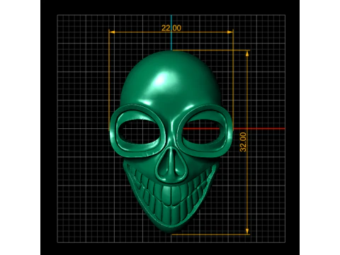 Skull Head Pendant 3D Printable Model 3D Print Model