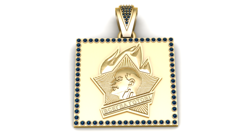 Pendentif bague croix dorée modèle imprimable en 3D Modèles 3D en vedette .c4d .max .obj .3ds .fbx .stl .blend 