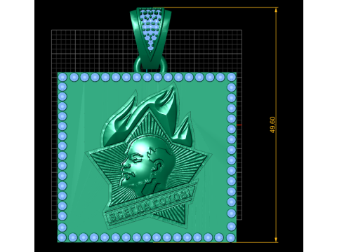 Pendentif bague croix dorée modèle imprimable en 3D Modèles 3D en vedette