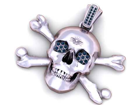 Schädel-Gesichtsanhänger 3D-druckbares Modell 3D Druckmodell