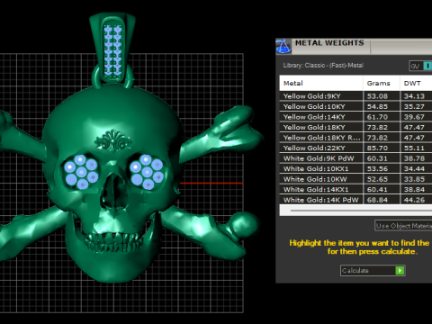 Schädel-Gesichtsanhänger 3D-druckbares Modell 3D Druckmodell