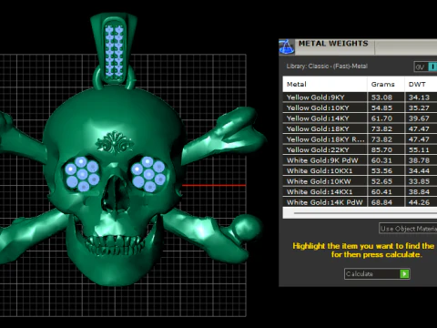 Skull Face Pendant 3D Printable Model 3D Print Model