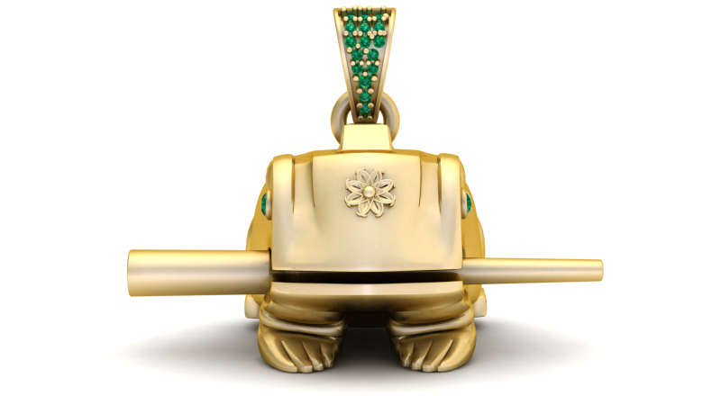 Wisiorek ze zwierzęciem żabą Model do druku 3D Model do druku 3D .c4d .max .obj .3ds .fbx .stl .blend 