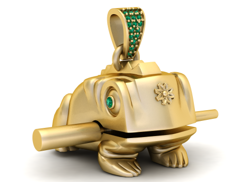 Wisiorek ze zwierzęciem żabą Model do druku 3D Model do druku 3D