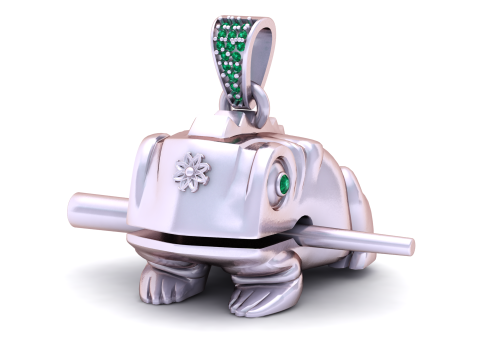 Wisiorek ze zwierzęciem żabą Model do druku 3D Model do druku 3D