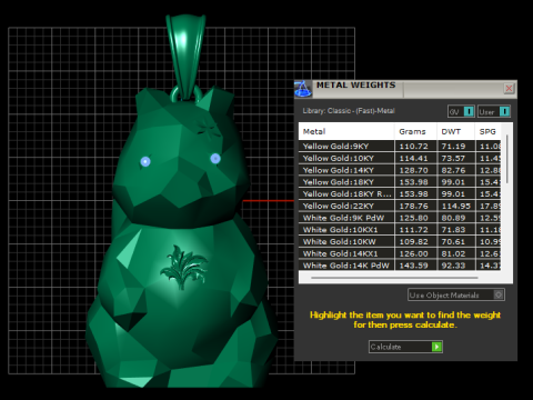 黄金の幾何学的なリスのペンダント 3D 印刷可能モデル 3Dプリントモデル