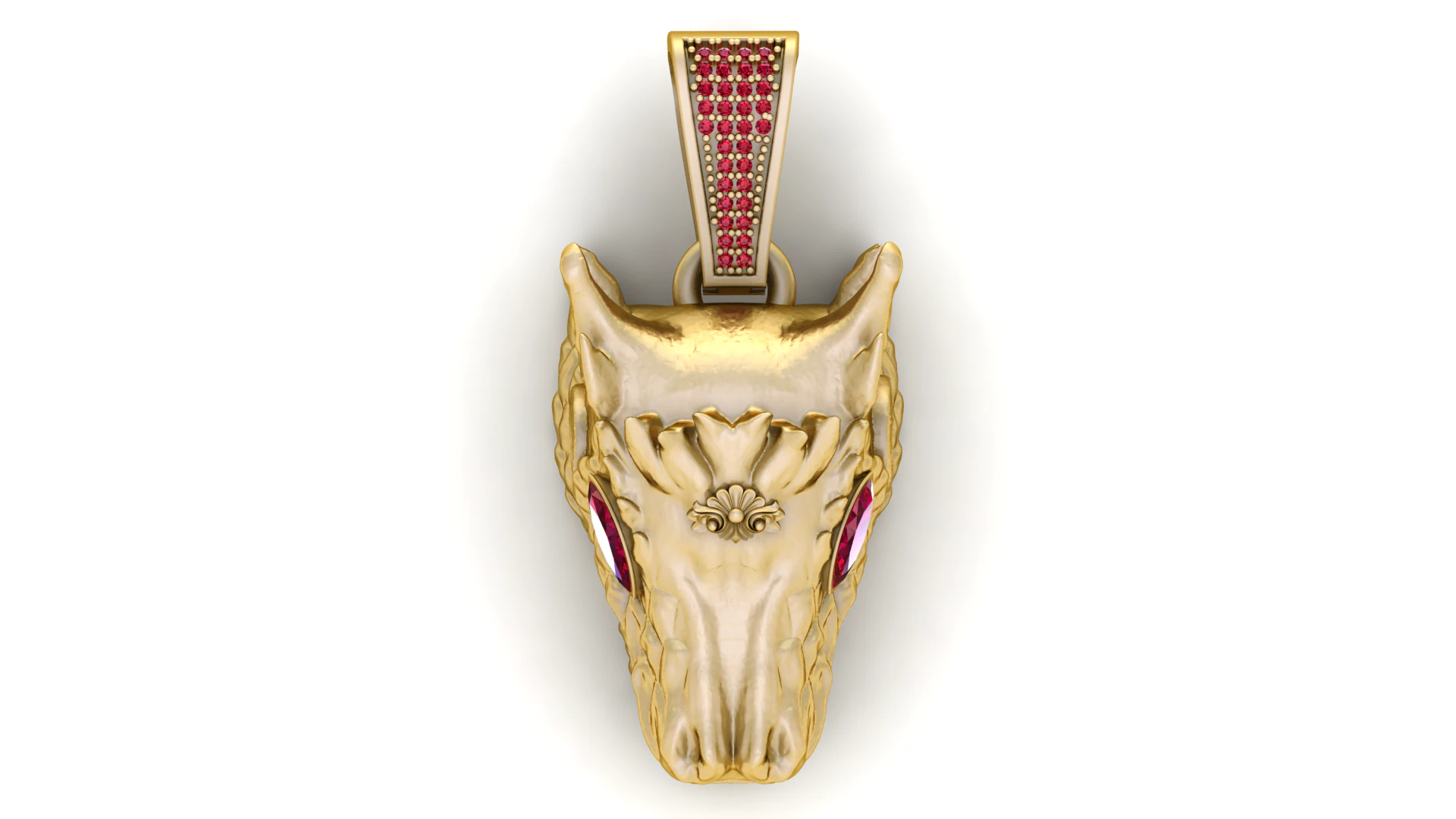 Dragon Face Pendant 3D Printable Model 3D Print Model .c4d .max .obj .3ds .fbx .stl .blend