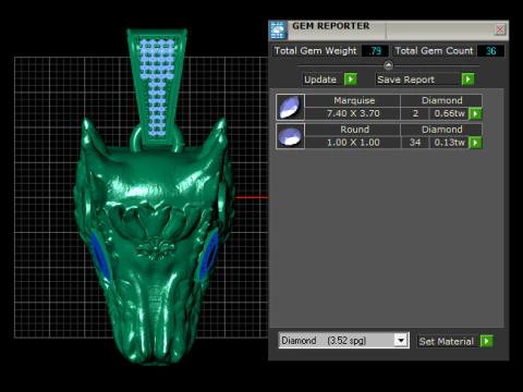 Dragon Face Pendant 3D Printable Model 3D Print Model