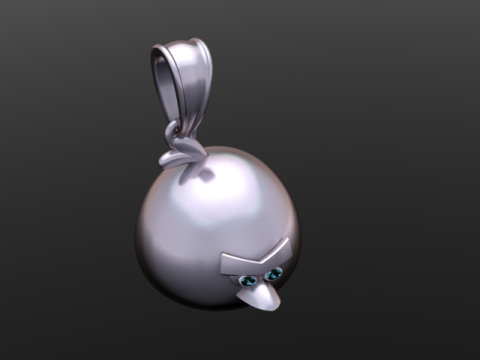 Karikatür Yüz Kolye 3D Yazdırılabilir Model 3D Baskı Modeli