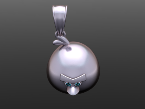 Karikatür Yüz Kolye 3D Yazdırılabilir Model 3D Baskı Modeli