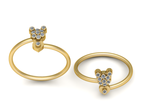 Teddy Bear Ring 3D Printable Mode 3D Print Model