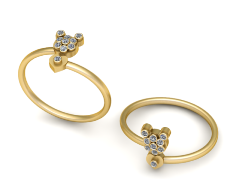Teddy Bear Ring 3D Printable Mode 3D Print Model