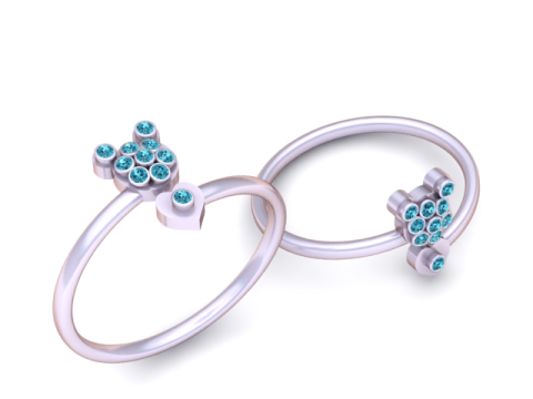 Teddy Bear Ring 3D Printable Mode 3D Print Model