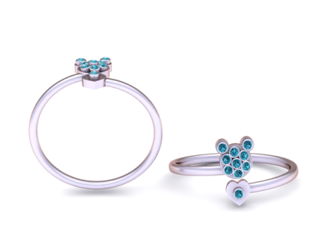 Teddy Bear Ring 3D Printable Mode 3D Print Model