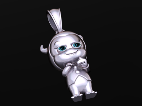Devil Cartoon Pendant 3D Printable Model 3D Print Model